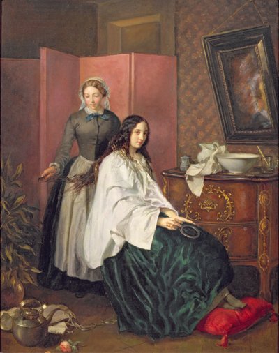 Peinando las trenzas de mi señora de Jean Baptiste Beranger